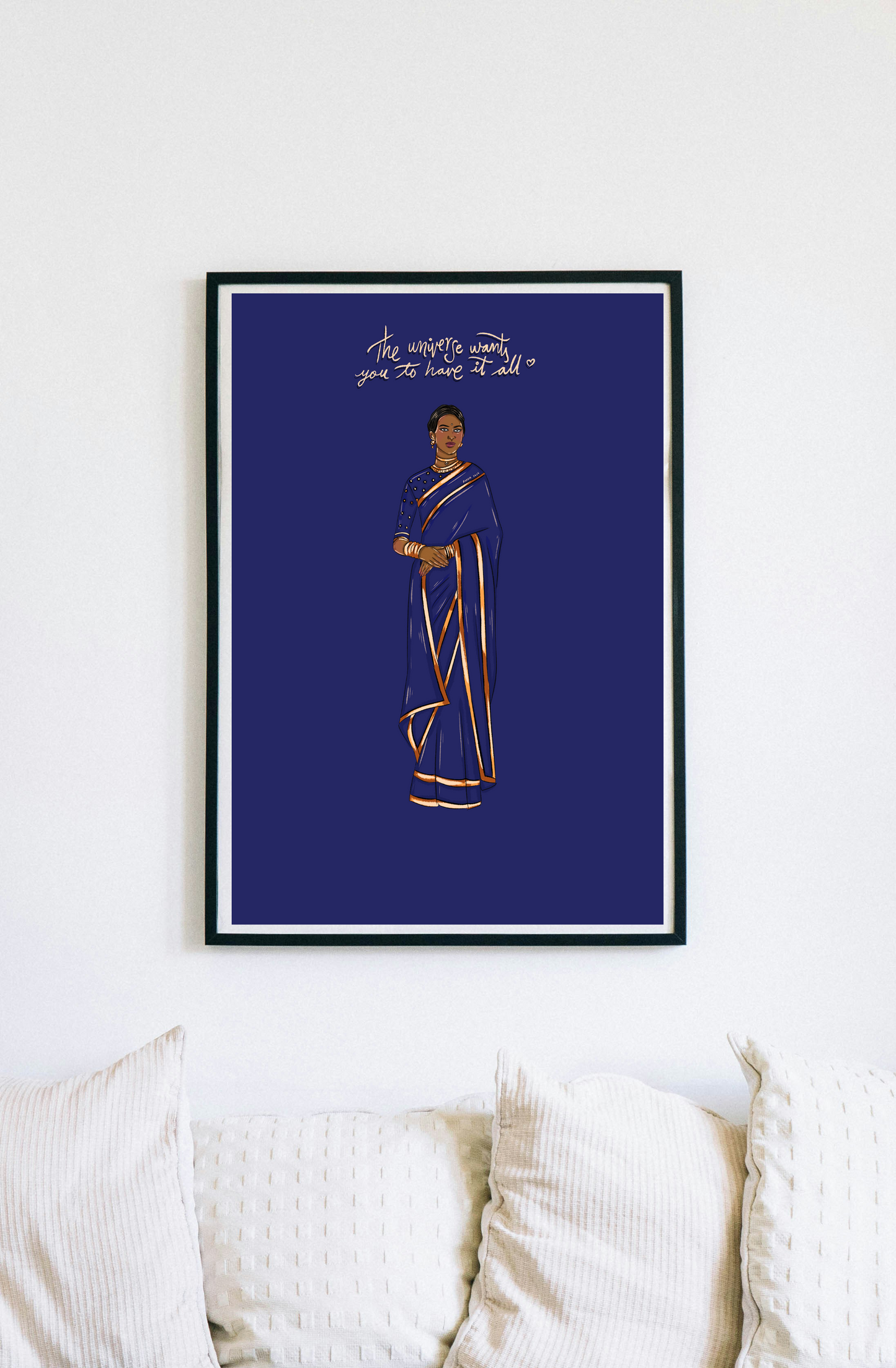 Lady in Saree 1 Print