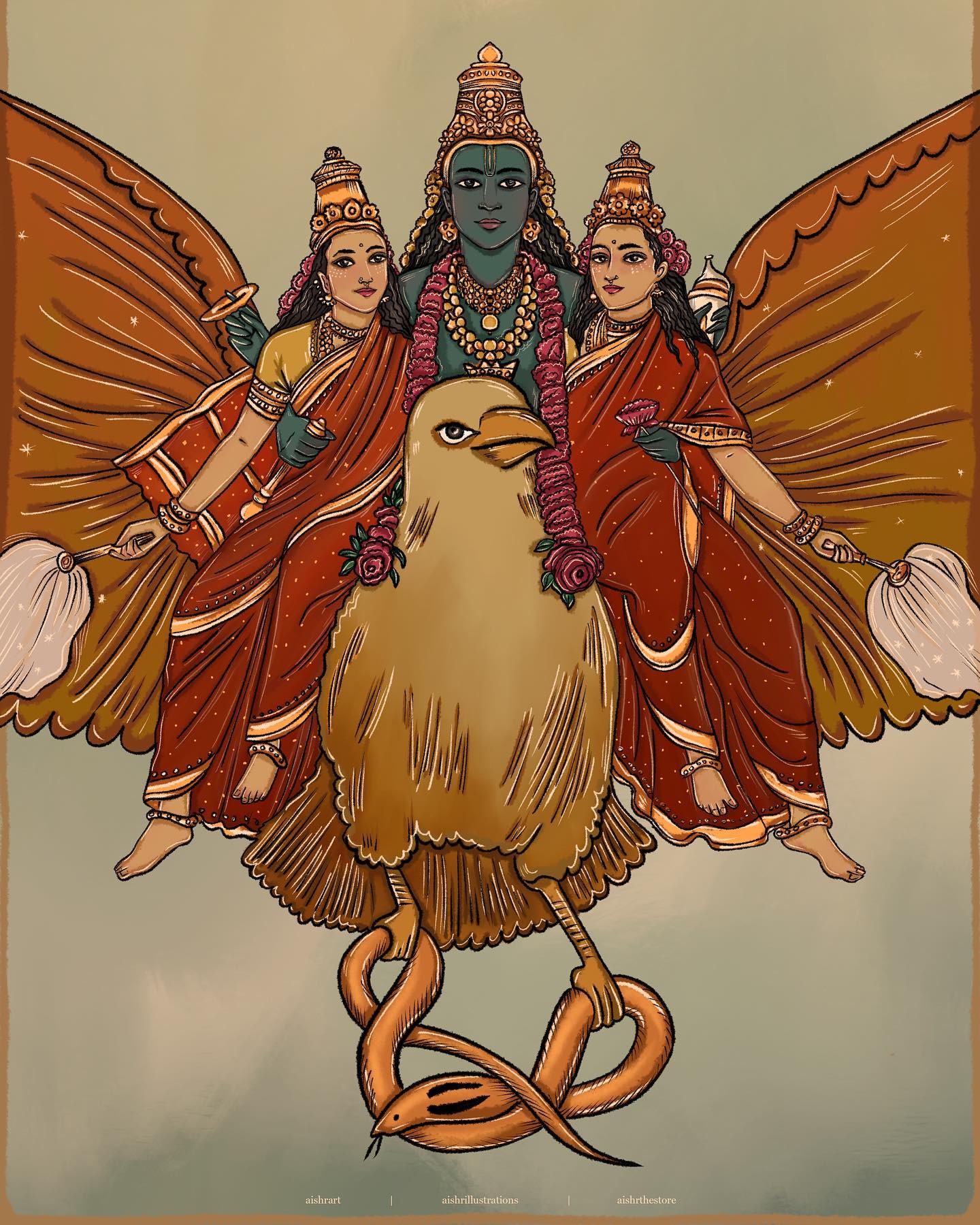 Vishnu Garuda Vahana
