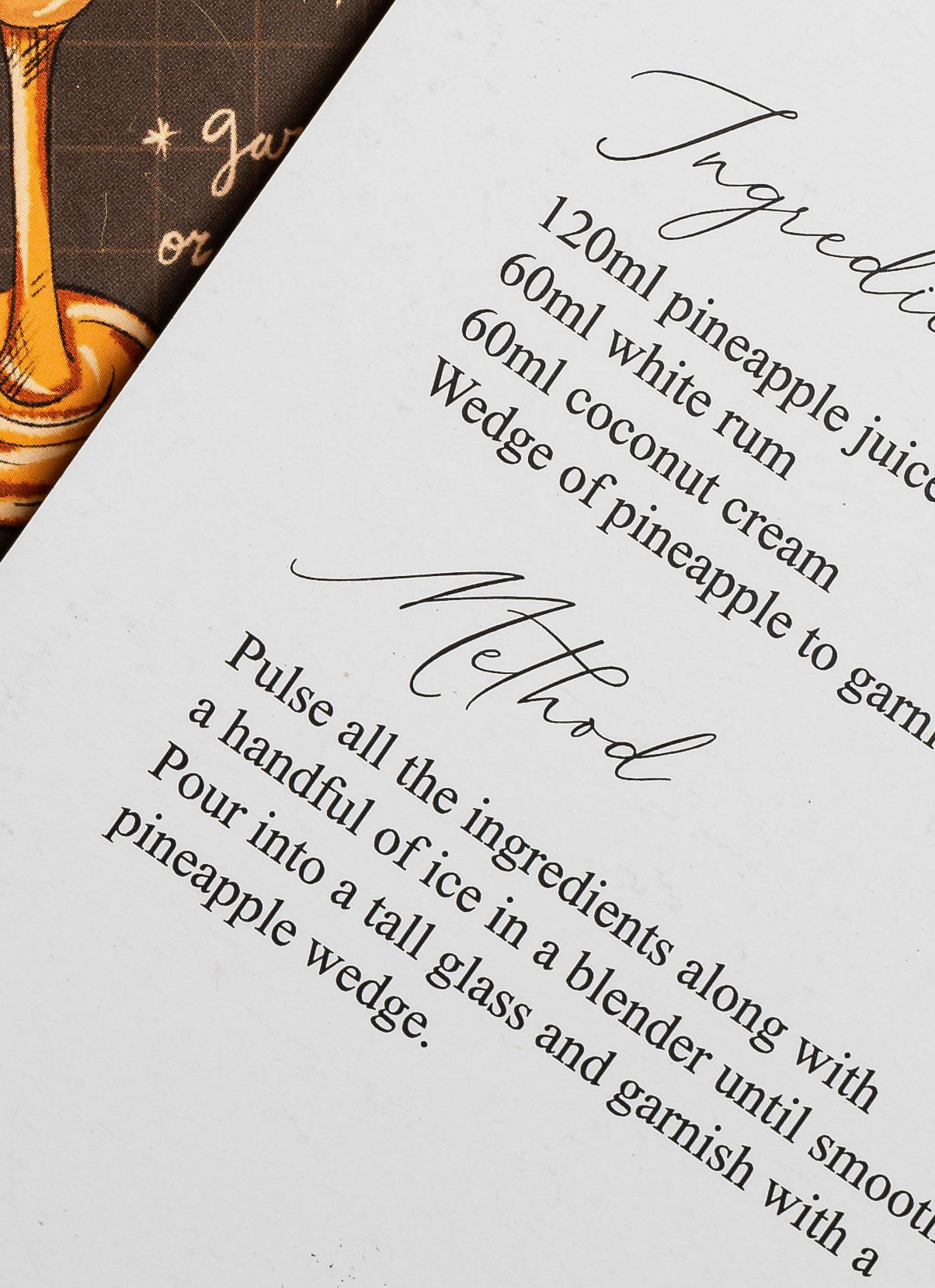 Cocktail Recipe Cards