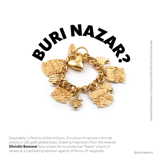 All about Dhrishti / Buri Nazar - Unveiling the Mystique: The Dhristi Bommai Bracelet - A Fusion of Tradition and Elegance