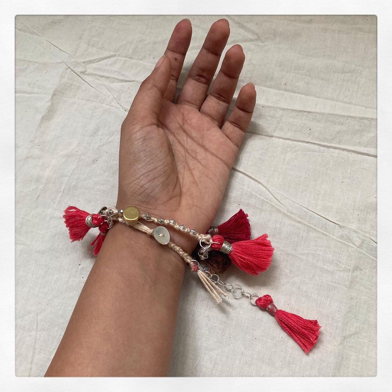 White Tribal multipurpose - chain/choker/bracelet – Aishr